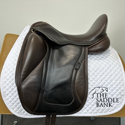 Image of 17 inch Chunky Monkey Galaxy Dressage Dual flap Brown Extra Extra Wide