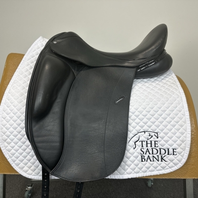 Image of 17.5 inch Loxley Dressage Monoflap Black Wide