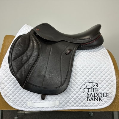 Image of 17 inch Kent and Masters Competition Series Dual Flap Jump Brown Adjustable