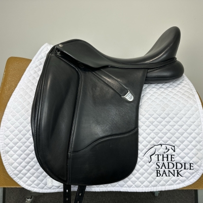 Image of 18 inch Bates Wide Dressage Heritage Black Adjustable