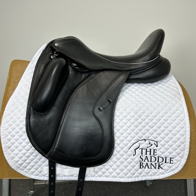 Image of 17.5 inch Custom Saddlery Wolfgang Gemini Black Medium Wide