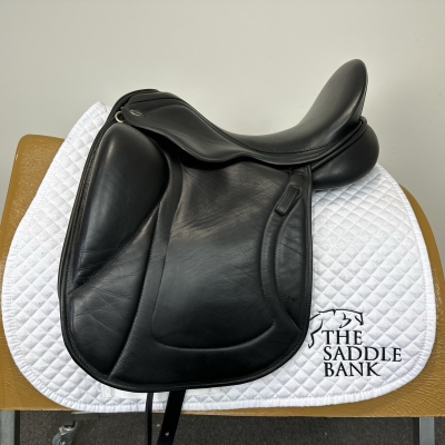 Image of 17 inch Chunky Monkey Galaxy Dressage Dual flap Black Wide