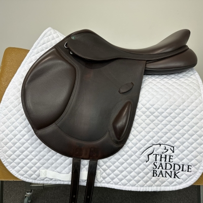Image of 17.5 inch Arena Monoflap Jump Brown Adjustable