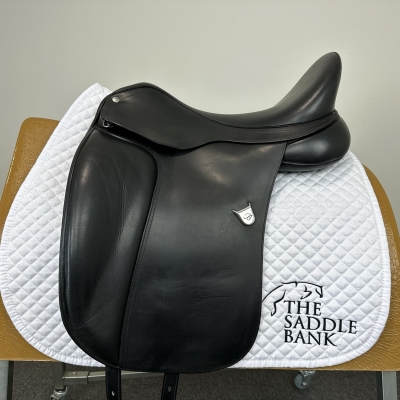 Image of 17.5 inch Bates Dressage Heritage Black Adjustable