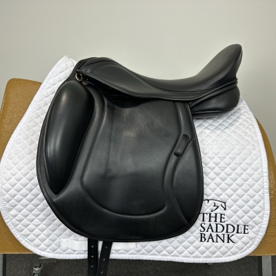 Image of 17.5 inch Chunky Monkey Galaxy Dressage Monoflap Black Wide