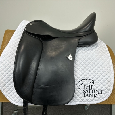 Image of 17 inch Bates Dressage Heritage Black Adjustable