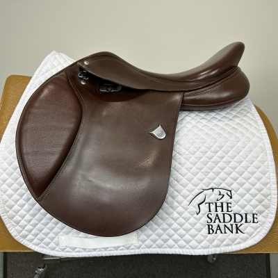 Image of 17 inch Bates Caprilli Close Contact Heritage Brown Adjustable