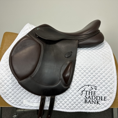 Image of 17 inch Arena Monoflap Jump Brown Adjustable