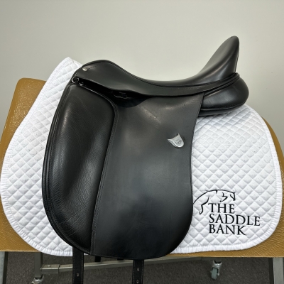 Image of 17.5 inch Bates Dressage Heritage Black Adjustable