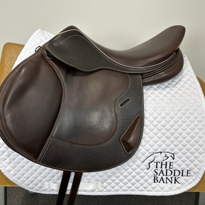 Image of 17.5 inch John Whitaker Rome Monoflap Jump Brown Wide