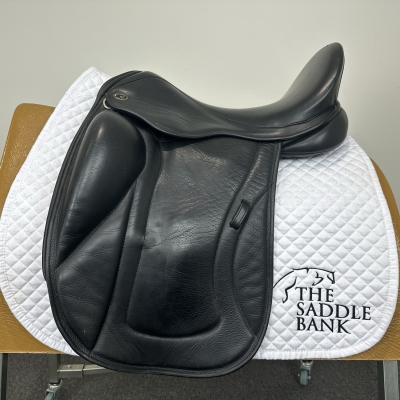 Image of 17 inch Chunky Monkey Galaxy Dressage Dual flap Black Extra Wide