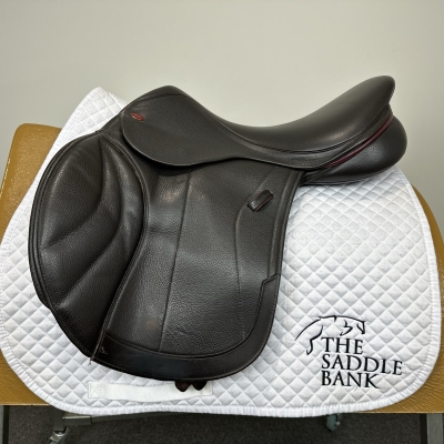 Image of 17.5 inch Kent and Masters Competition Series Dual Flap Jump Brown Adjustable