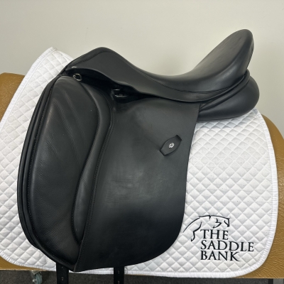 Image of 17.5 inch Ideal Technical and Traditional (T and T) Twinflap Dressage Black Adjustable