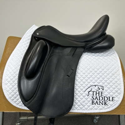 Image of 17.5 inch Custom Saddlery Wolfgang Omni Monoflap Black Medium Wide
